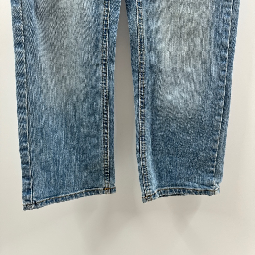 Aeropostale Vintage Y2K Low Rise Straight Leg Jeans Pink Detail Size 1/2 - Picture 4 of 8